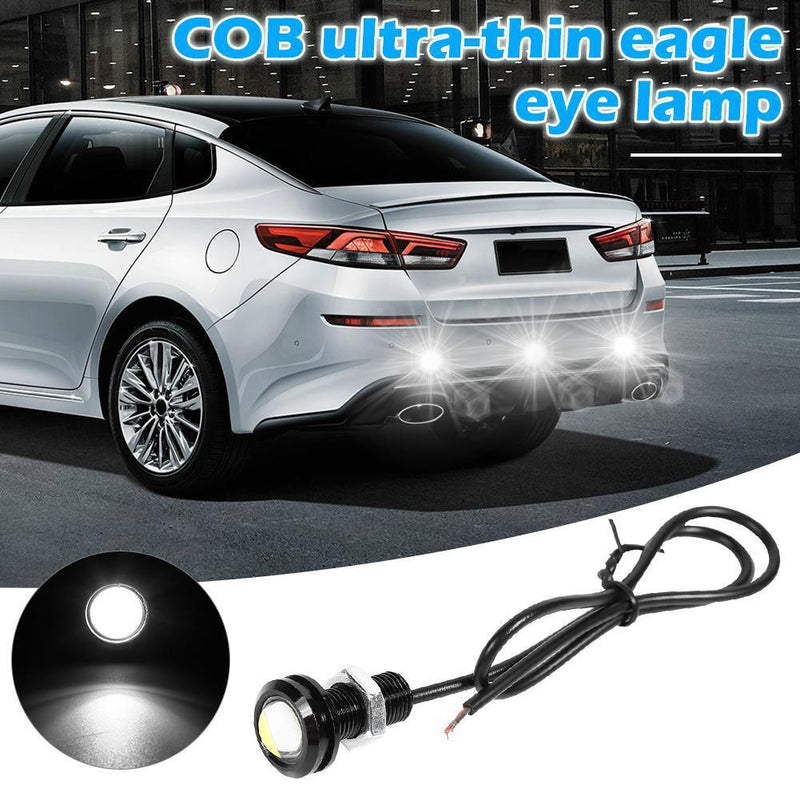18mm 12V Car Eagle Eye LED Light Daytime Running DRL Reverse Lamp (White) Newly