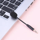 Mobile Phone Mini 3.5mm Flexible Interface Microphone Stereo Mic for PC Laptop