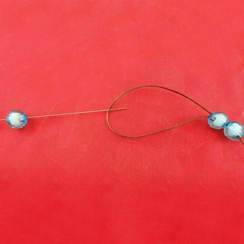 Big Eye Curved Beading Needles Needle 125x0.6mm Easy Craft DIY Thread A5D5