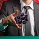 7pcs/Set Multi-Sided Digital Dices D4 D6 D8 D10 D12 D20 for TRPG (Purple)