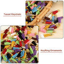 Holder Leather Tassels Tassel Hanging Pendant Pendant Accessories Make Keychain