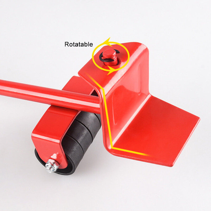 5pcs Furniture Transport Roller Set Move House Omnidirectional Wheels Rack