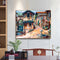 Handpainted DIY Beautiful Town Oil Paint by Numbers Kit Pictures Wall Craft
