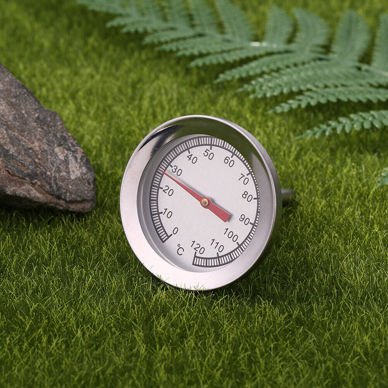 Stainless Steel Barbecue Grill Thermometer 0-120 Celsius Oven Temperature G