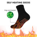 Heating Socks Mugwort Wormwood Clearing Damp Foot Warm Massage (Black) Newly