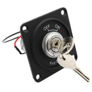 2 Position Key Switch DC 12V 10A Ignition Switch with Panel+Keys for Marine Boat
