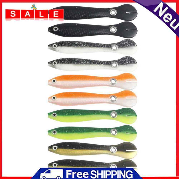 20pcs 10cm 6g Bionic Loach Fishing Artificial Crankbait Soft Baits (Mixed)