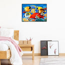 5D DIY Full Drill Diamond Painting Colorful Fish Cross Stitch Embroidery Mosaic