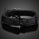 Trendy Guitar Shape Girl Boy Braid Bracelet String Band Bangle Black