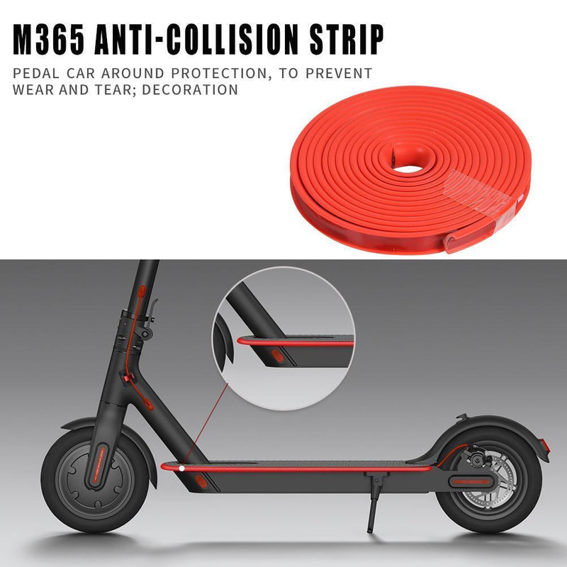 Electric Scooter Protection Set Anti-Collision Strip for M365 Pro (Red) Newly