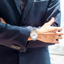GAIETY Luxury Men Business Watch Fashion Classic Quartz Watches Stainless Steel