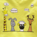 Boys Baby Cute O-Neck Sweatshirt Cute Animal Casual Tops (Yellow 12-18M)