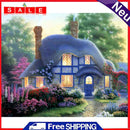 Full Embroidery Printed 3 Strands 11CT Forest Hat Kit Stamped DIY Cross Stitch