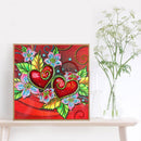 Love Flower 5D DIY Special Shaped Part Drill Diamond Painting Cross Stitch