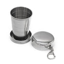 Stainless Steel Foldable Cup Outdoor Camping Travel Portable Teacup (250ml)