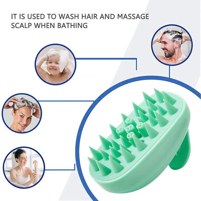 Women Silicone Non-slip Hair Bathing Brush Scalp Body Massage Hair Care Comb