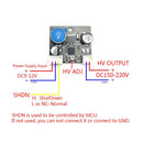DC5V-12V to 170V 150V-220V Glow Tube High Voltage Boost DC Power Module F/ Nixie