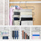 6 Stainless Steel Pants Trousers Hanger Clothes Rack Closet Holder Organizer