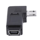 90 Degree Mini USB Female to Micro USB Male Date Transfer Adapter Connector
