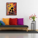 Two Cats Oil Painting By Numbers DIY Paints Drawing On Canvas for Child
