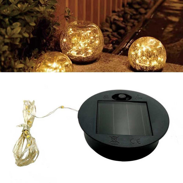 1pcs Garden Solar Powered Replacement Round LED Light Decor Patio Boxes R6O4