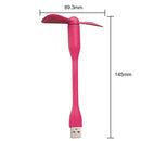 Cooling Mobile Phone Mini USB Fan for Power Bank Notebook Computer (Pink)