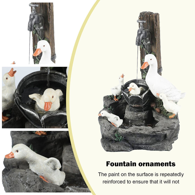 Garden Statue - Animal Sculptures Duck Outdoor Decoration Light (Battery) Newly