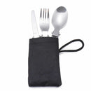 Foldable Cutlery Tableware Camping Trave Dinnerware Flatware Set Fork Spoon