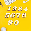10pcs Rustic Wooden Digital Number DIY Handcraft Table Scatter Home Decorat