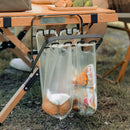 Portable Garbage Bag Holder Table Garbage Bag Holder for Camping Picnic Barbeque