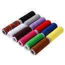 12pcs Spools Mixed Colors Polyester All Purpose Sewing Threads Cones Set Newly
