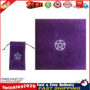 2pcs Vevet Altar Tarots Tablecloth with Bags Board Game Supplies (Purple) Newly
