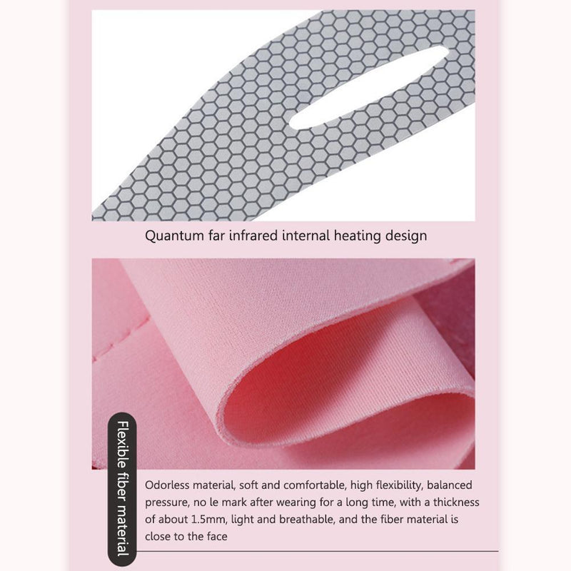 Facial V-Face Band with Chin Point Design for Women Beauty Tools (Pink)