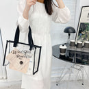 Casual Beach Transparent Large Capacity Handbag PVC Waterproof Portable Tote Bag