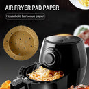 100x Air Fryer Disposable Paper Liner Non-Stick Steamer Baking Mat (Brown) Newly