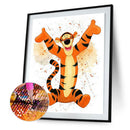 5D Diamond Painting Kit DIY Cartoon Jump Tiger Full Round Crafts Home Decoration