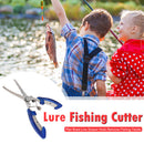 Lure Fishing Cutter Plier Line Scissor Hook Remover Fishing Tackle (Blue)
