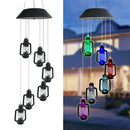 Solar Lanterns Wind Chime, Color Changing LED Light Wind Bell for Outdoor Newly