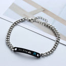 Jewelry Crystal Crown Stainless Steel His Queen Her King Couple Bracelets