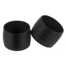 1Pair Silicone Fixed Gear Road Bike Handlebar Tape Fixing Ring Loop (Black)
