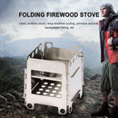 Camping Wood Stove Portable Outdoor Folding Picnic Grill BBQ Cooking Stove Newly