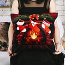 Cartoon Santa Claus Print Christmas Decorative Throw Pillow Case Cushion Cove