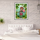 5D Diamond Painting DIY Cartoon Girl Full Round Drill Picture Home Decoration