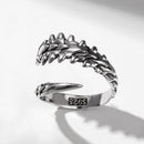 Coiled Bone Jewelry Accessories Centipede Ring Hip Hop Open Rings Punk Style