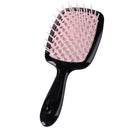 Wide Teeth Air Cushion Comb Scalp Massage Salon Hair Brush (Black Pink) Newly