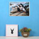 5D DIY Full Drill Diamond Painting Puffin Cross Stitch Embroidery Home Decor