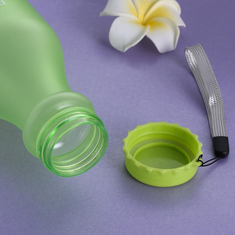 Candy Colors Unbreakable Frosted Plastic Kettle 550mL Water Bottle (Green)