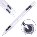 Tools Silicone Head  Dual-ended  Rhinestone  Handle Nail Art Brush Nail Pen