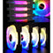 COOLMOON 120mm Small 6Pin Chassis Cooling Fan ARGB Quiet Desktop Case Radiator