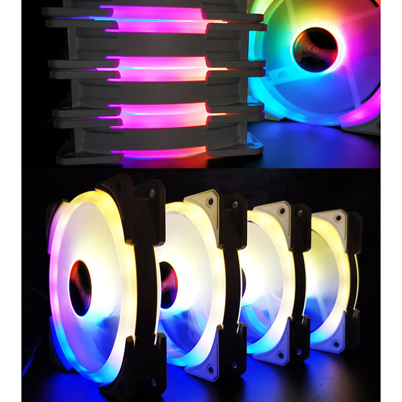 COOLMOON 120mm Small 6Pin Chassis Cooling Fan ARGB Quiet Desktop Case Radiator